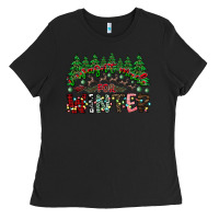 Black i was made for winter Ladies Tee - CowhideDigitalArt