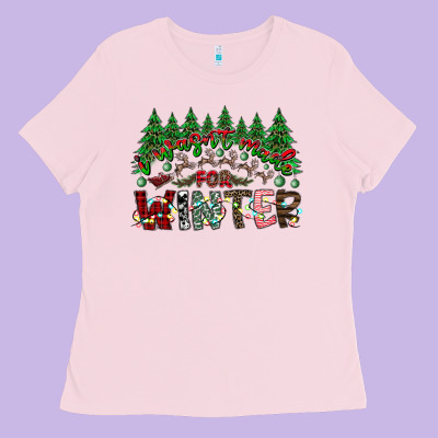 I Was Made For Winter Ladies Tee Designed By Cowhidedigitalart