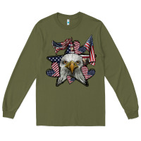 Army Green eagle star png Long Sleeve Tee - SublimationCraftShop