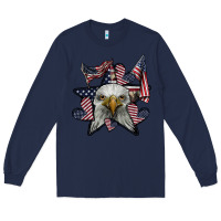 Navy eagle star png Long Sleeve Tee - SublimationCraftShop