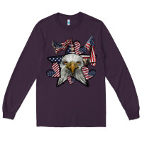 Plum eagle star png Long Sleeve Tee - SublimationCraftShop