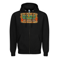 Black Leopard Floral Mama Tried Zipper Hoodie - Jasminsmagicworld