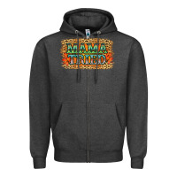Charcoal Heather Leopard Floral Mama Tried Zipper Hoodie - Jasminsmagicworld