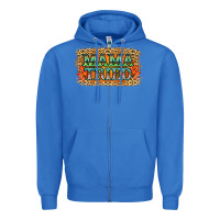 True Royal Leopard Floral Mama Tried Zipper Hoodie - Jasminsmagicworld