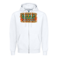 White Leopard Floral Mama Tried Zipper Hoodie - Jasminsmagicworld