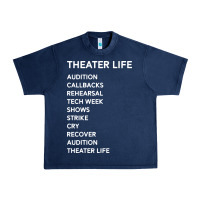 Navy theater life funny Urban Heavy Tee - DesigneFamous