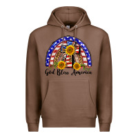 Chestnut god bless america  rainbow Premium Hoodie - BarkalooDesign