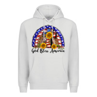 Dove Grey god bless america  rainbow Premium Hoodie - BarkalooDesign