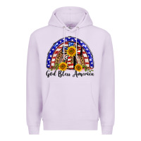 Lilac god bless america  rainbow Premium Hoodie - BarkalooDesign