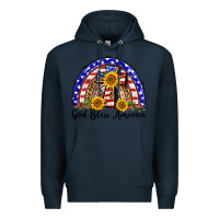Navy god bless america  rainbow Premium Hoodie - BarkalooDesign
