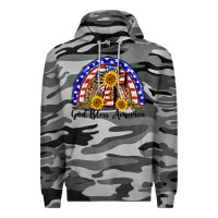 Slate Camo god bless america  rainbow Premium Hoodie - BarkalooDesign