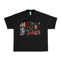 Black I Run Hot Cocoa And Christmas Cheer Urban Heavy Tee - CowhideDigitalArt