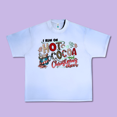 I Run Hot Cocoa And Christmas Cheer Urban Heavy Tee Designed By Cowhidedigitalart