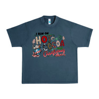 Midnight Navy I Run Hot Cocoa And Christmas Cheer Urban Heavy Tee - CowhideDigitalArt