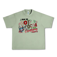 Oil Green I Run Hot Cocoa And Christmas Cheer Urban Heavy Tee - CowhideDigitalArt