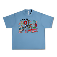 Pebble Blue I Run Hot Cocoa And Christmas Cheer Urban Heavy Tee - CowhideDigitalArt