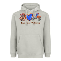 Moon Dust Peace Love Motocross Heavyweight Hoodie - RanaPortraitStore