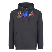 Smoke Peace Love Motocross Heavyweight Hoodie - RanaPortraitStore