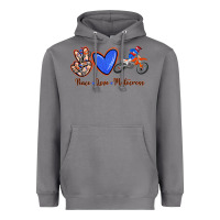 Storm Peace Love Motocross Heavyweight Hoodie - RanaPortraitStore