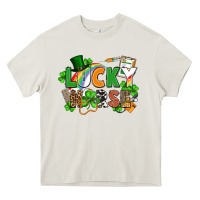 Cream lucky nurse St. Patrick's Day Heavy Core Tee - FaDigitalArtStudio