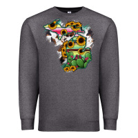 Charcoal Heather Cowhide Michigan map Premium Sweatshirt - RanaPortraitStore