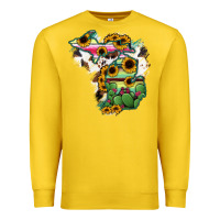 Lemon Cowhide Michigan map Premium Sweatshirt - RanaPortraitStore