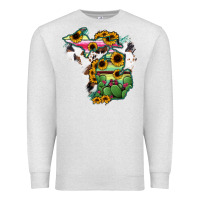 Oatmeal Heather Cowhide Michigan map Premium Sweatshirt - RanaPortraitStore