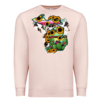 Pale Pink Cowhide Michigan map Premium Sweatshirt - RanaPortraitStore