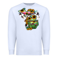 White Cowhide Michigan map Premium Sweatshirt - RanaPortraitStore