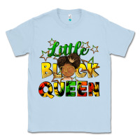 Dusty Blue Little black queen Classic Tee - FaDigitalArtStudio
