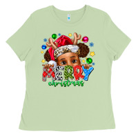 Matcha Merry Christmas Ladies Tee - CowhideDigitalArt