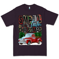 Plum Small Town Christmas Premium Tee - FaDigitalArtStudio