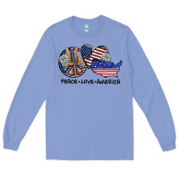 Peace Love America Long Sleeve Tee | Teevron