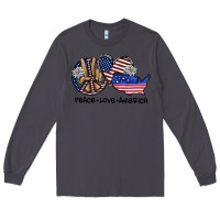 Smoke peace love america Long Sleeve Tee - SublimationCraftShop