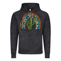 Revize Cactus Gemstone Rainbow Vintage Hoodie | Teevron