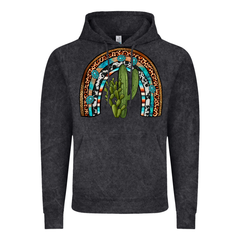 Revize Cactus Gemstone Rainbow Vintage Hoodie by Artiststas | Teevron