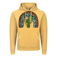 Vintage Mustard revize cactus gemstone rainbow Vintage Hoodie - Artiststas
