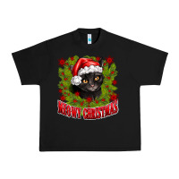 Black meowy christmas Urban Heavy Tee - CowhideDigitalArt