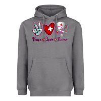 Storm Peace Love Nurse Heavyweight Hoodie - RanaPortraitStore