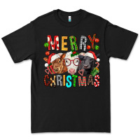 Black Merry christmas calfs Premium Tee - FaDigitalArtStudio