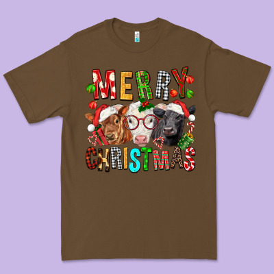 Merry Christmas Calfs Premium Tee Designed By Fadigitalartstudio