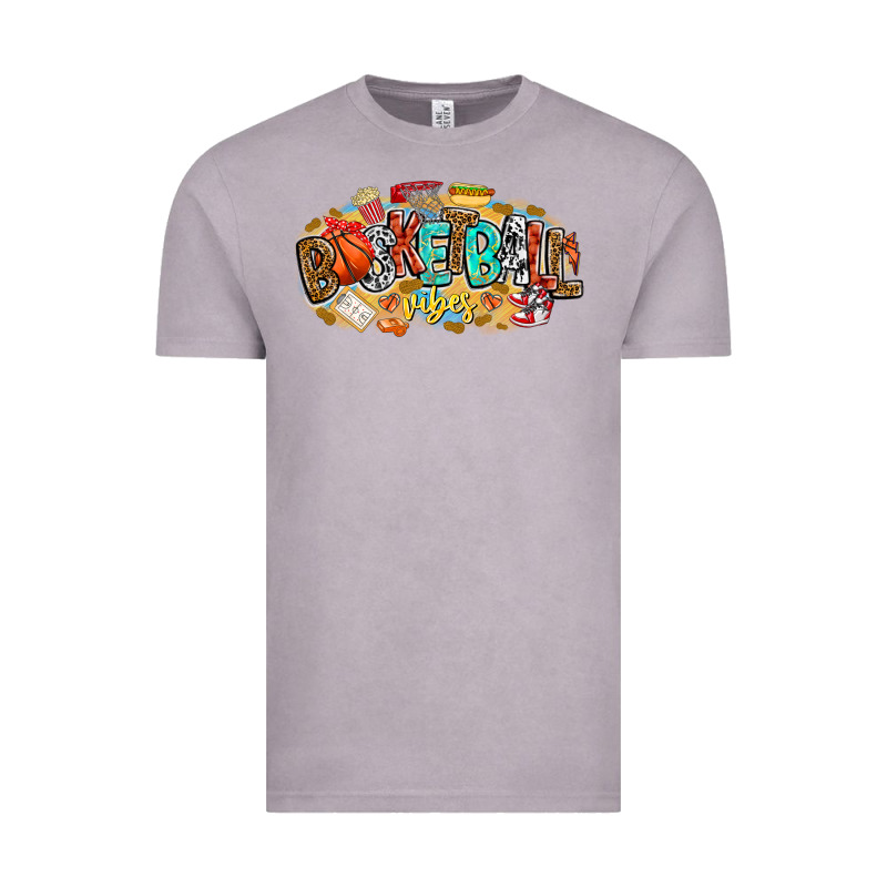 Basketball Vibes Vintage Tee by CowhideDigitalArt | Teevron