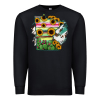 Black Minnesota State Map Premium Sweatshirt - RanaPortraitStore