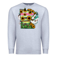 Heather Grey Minnesota State Map Premium Sweatshirt - RanaPortraitStore