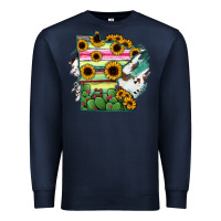Navy Minnesota State Map Premium Sweatshirt - RanaPortraitStore
