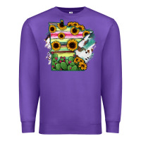 Purple Minnesota State Map Premium Sweatshirt - RanaPortraitStore
