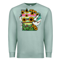 Seafoam Minnesota State Map Premium Sweatshirt - RanaPortraitStore