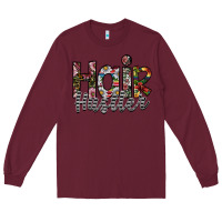 Burgundy hair hustler Long Sleeve Tee - SublimationCraftShop