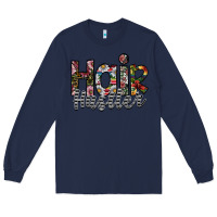 Navy hair hustler Long Sleeve Tee - SublimationCraftShop