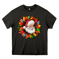 Asphalt santa claus with sunflower christmas bbs Heavy Core Tee - BundleAndBundleShop